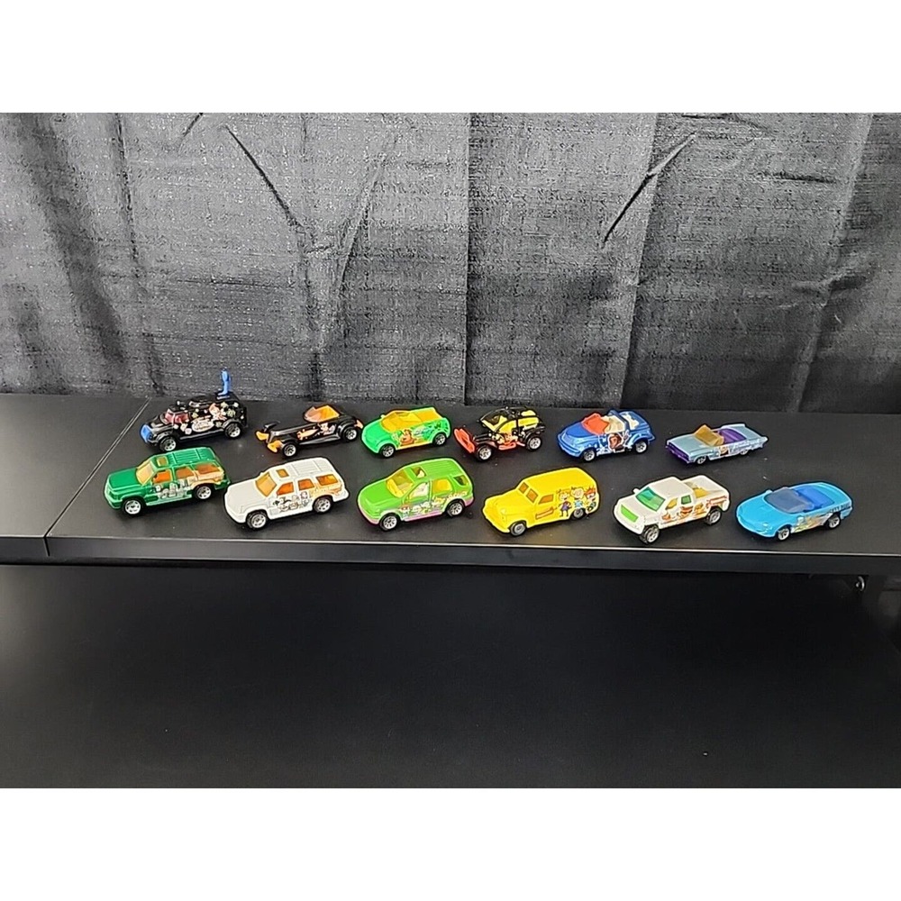 Vtg Lot of 12 Matchbox Diecast Cars Nickelodeon Nick Toons Rugrats Thornberrys